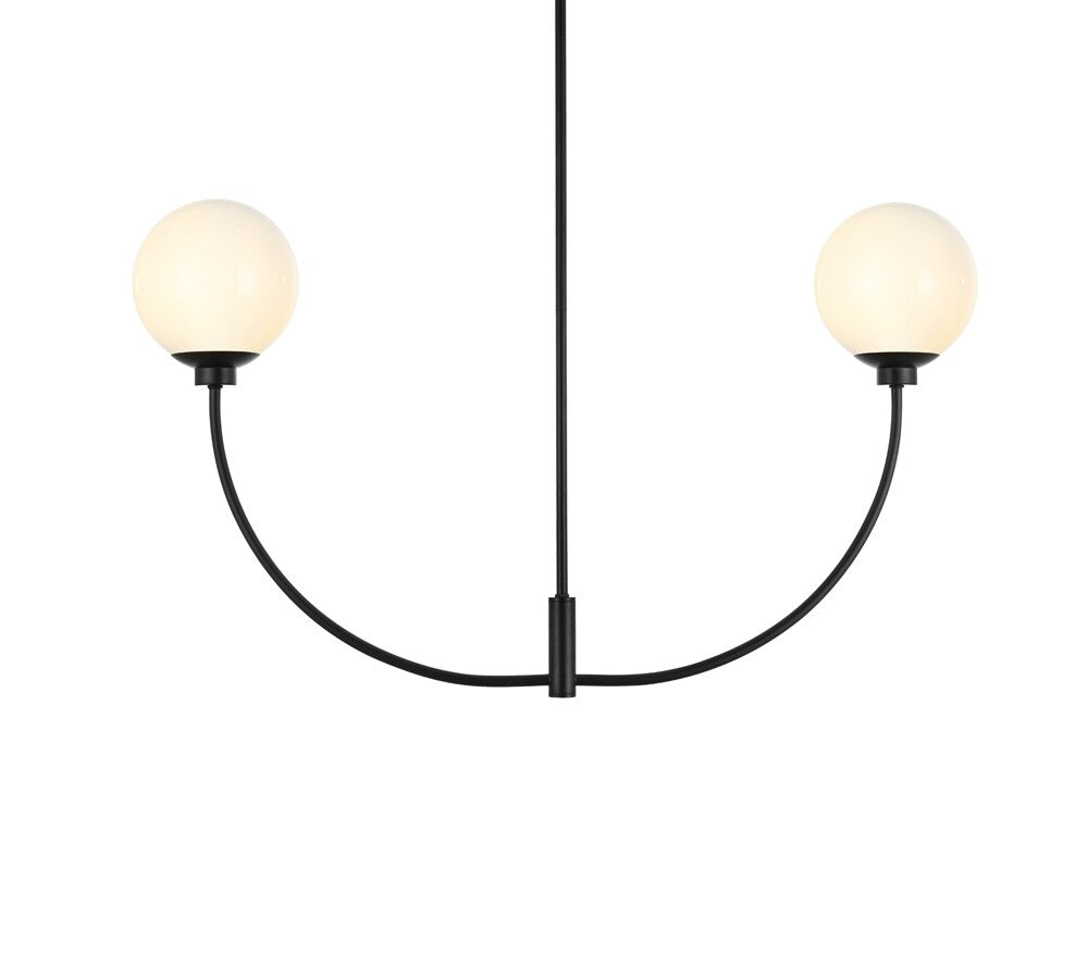 Elegant Furniture & Lighting - Nyomi 36 inch chandelier in Black - LD816D36BK veiw 1