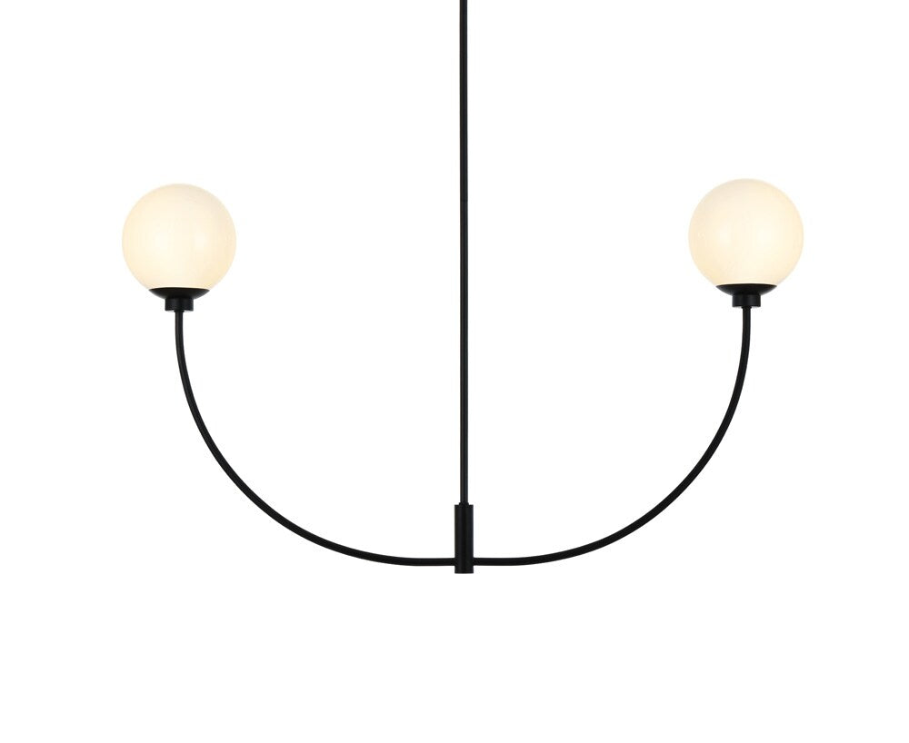 Elegant Furniture & Lighting - Nyomi 42 inch chandelier in Black - LD816D42BK veiw 1