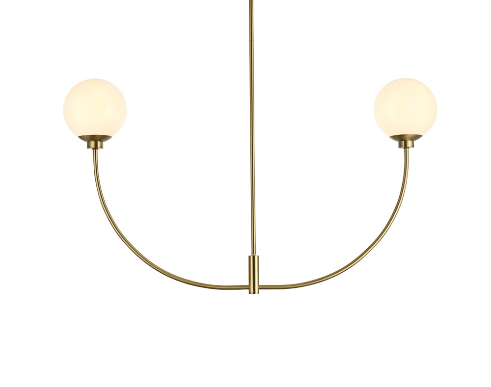 Elegant Furniture & Lighting - Nyomi 42 inch chandelier in Satin Gold - LD816D42SG veiw 1