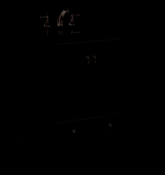 Elegant Furniture & Lighting - Otto 30 inch Single Bathroom vanity in Antique White with ivory white engineered marble - VF-1023-VW veiw 2