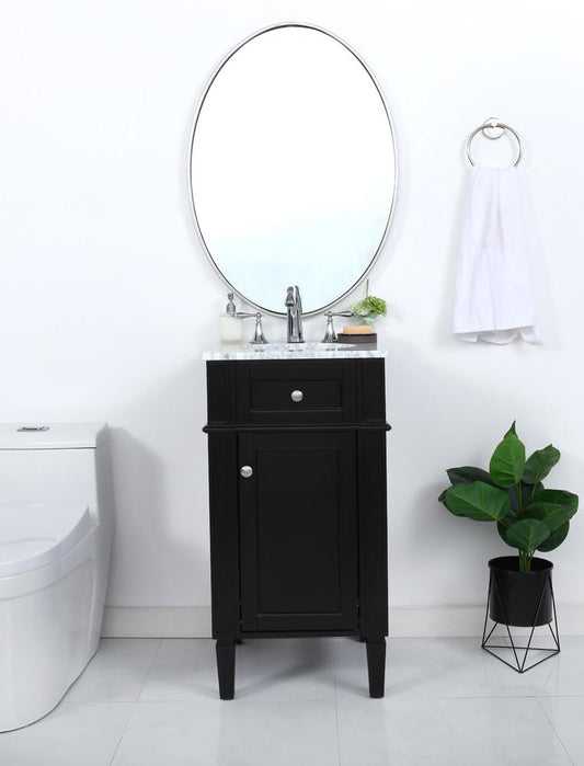 Elegant Furniture & Lighting - Park Avenue 18 inch Single bathroom vanity in Black - VF12518BK veiw 2