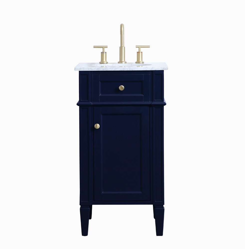 Elegant Furniture & Lighting - Park Avenue 18 inch Single bathroom vanity in blue - VF12518BL veiw 1