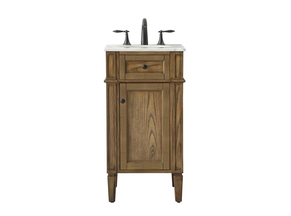 Elegant Furniture & Lighting - Park Avenue 18 inch Single bathroom vanity in driftwood - VF12518DW veiw 1