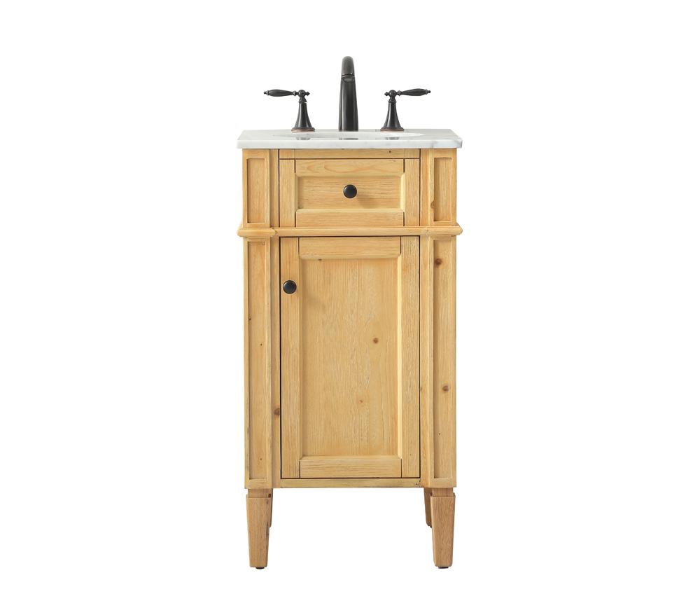 Elegant Furniture & Lighting - Park Avenue 18 inch Single bathroom vanity in natural wood - VF12518NW veiw 1