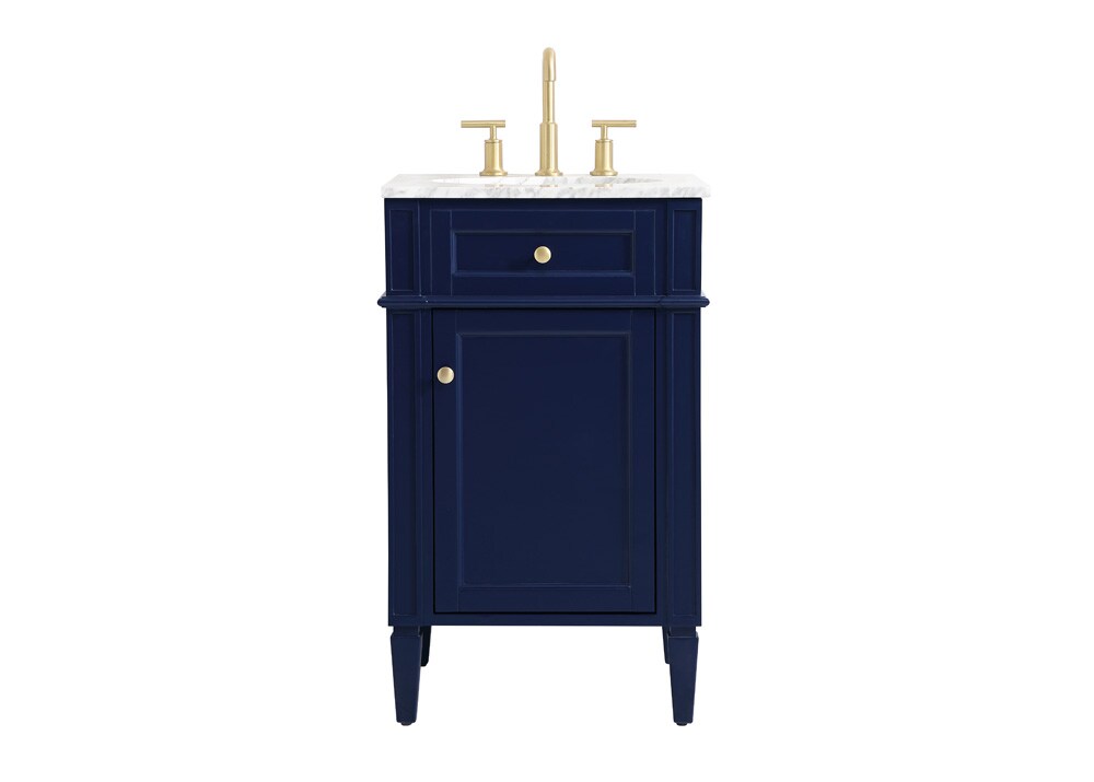 Elegant Furniture & Lighting - Park Avenue 21 inch Single bathroom vanity in blue - VF12521BL veiw 1