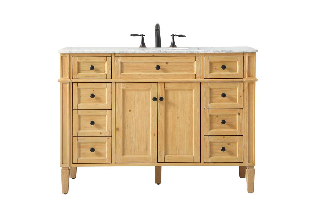 Elegant Furniture & Lighting - Park Avenue 48 inch Single bathroom vanity in natural wood - VF12548NW veiw 1