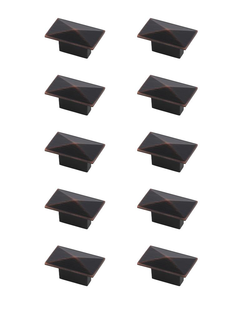 Elegant Furniture & Lighting - Perry 2in Oil-rubbed Bronze Rectangle Knob Multipack (Set of 10) - KB2026-ORB-10PK veiw 1