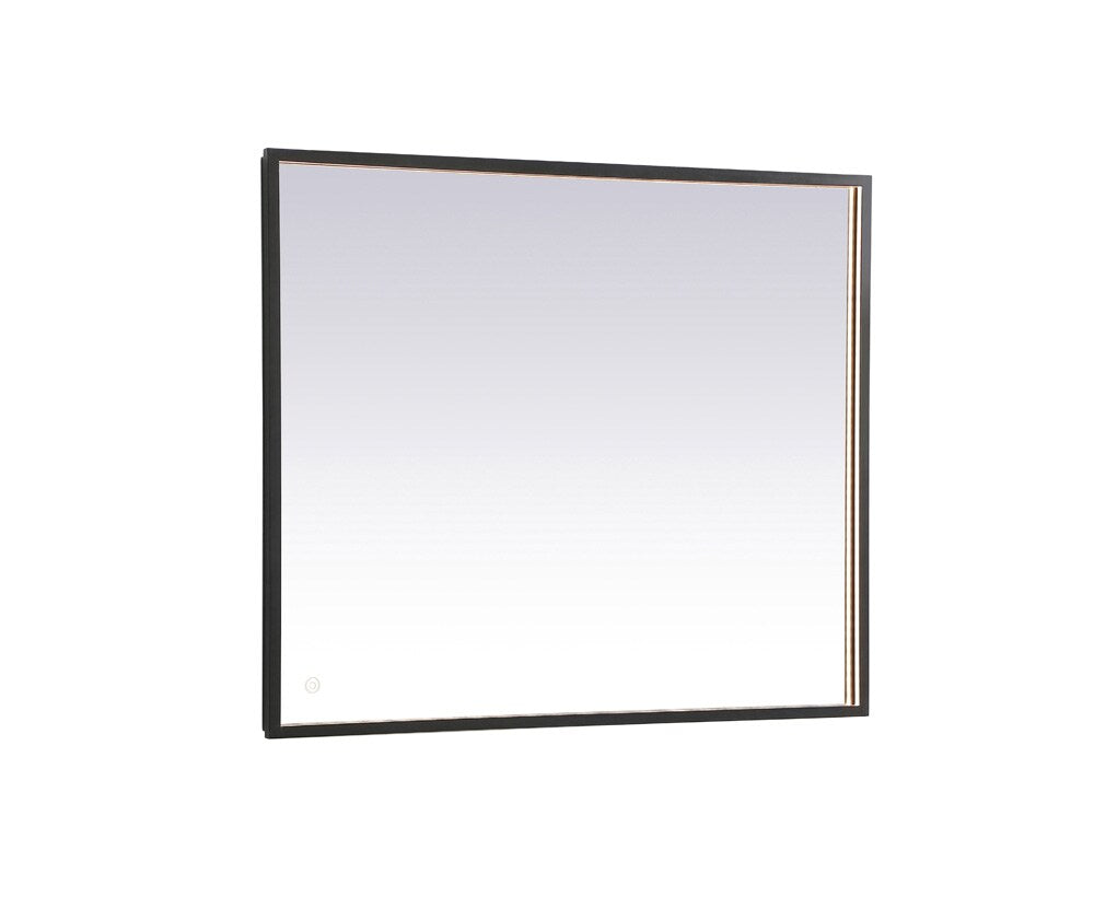 Elegant Furniture & Lighting - Pier 30x36 inch LED mirror with adjustable color temperature 3000K/4200K/6400K in black - MRE63036BK veiw 1