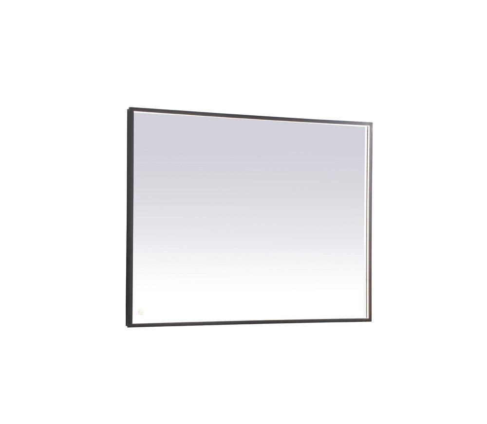 Elegant Furniture & Lighting - Pier 36x48 inch LED mirror with adjustable color temperature 3000K/4200K/6400K in black - MRE63648BK veiw 1