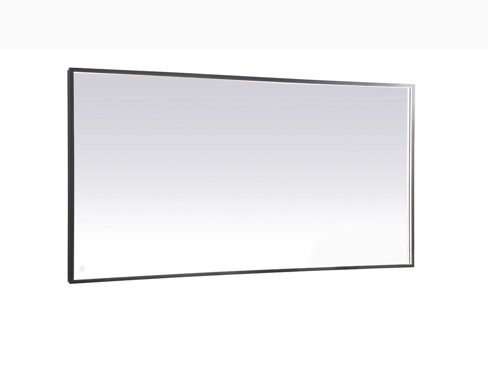 Elegant Furniture & Lighting - Pier 36x72 inch LED mirror with adjustable color temperature 3000K/4200K/6400K in black - MRE63672BK veiw 1