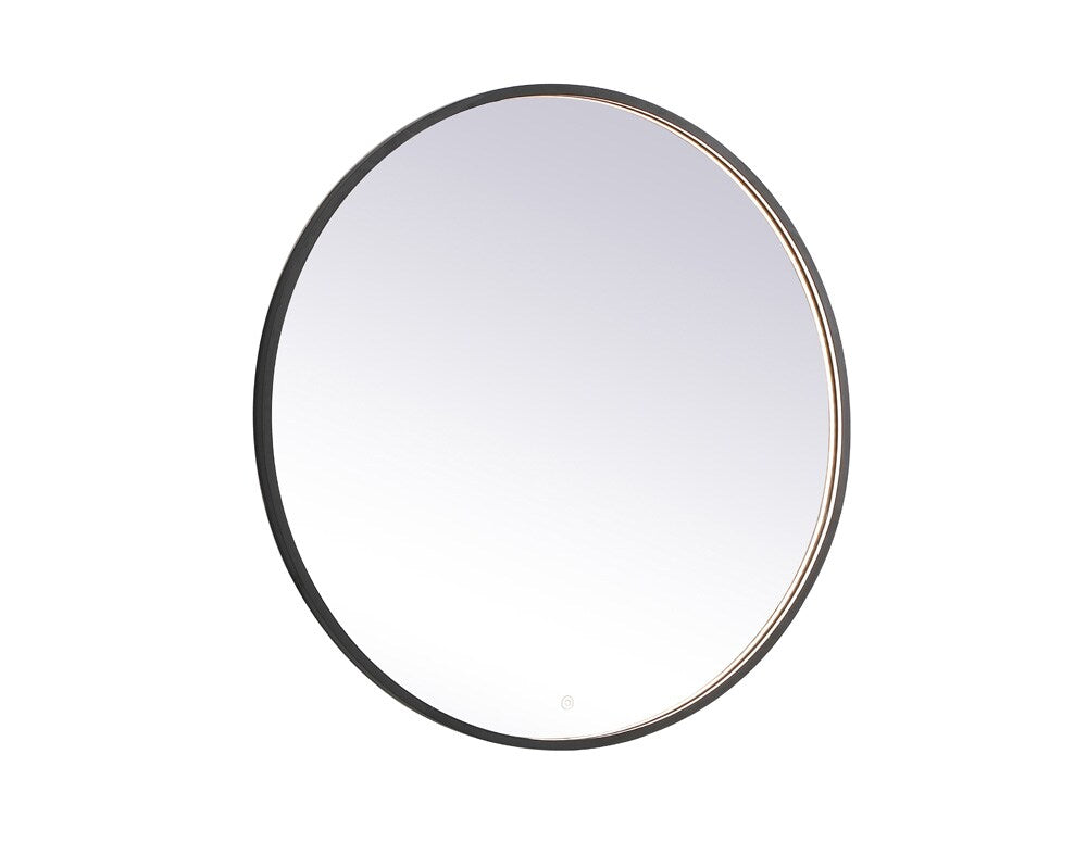 Elegant Furniture & Lighting - Pier 42 inch LED mirror with adjustable color temperature 3000K/4200K/6400K in black - MRE6042BK veiw 1