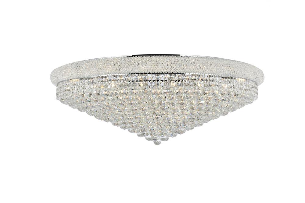 Elegant Furniture & Lighting - Primo 30 light Chrome Flush Mount Clear Royal Cut Crystal - V1800F42C/RC veiw 1