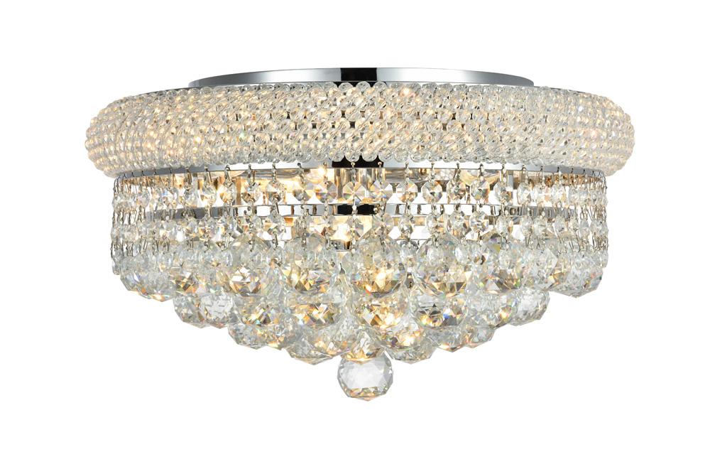 Elegant Furniture & Lighting - Primo 8 light Chrome Flush Mount Clear Royal Cut Crystal - V1800F16C/RC veiw 1