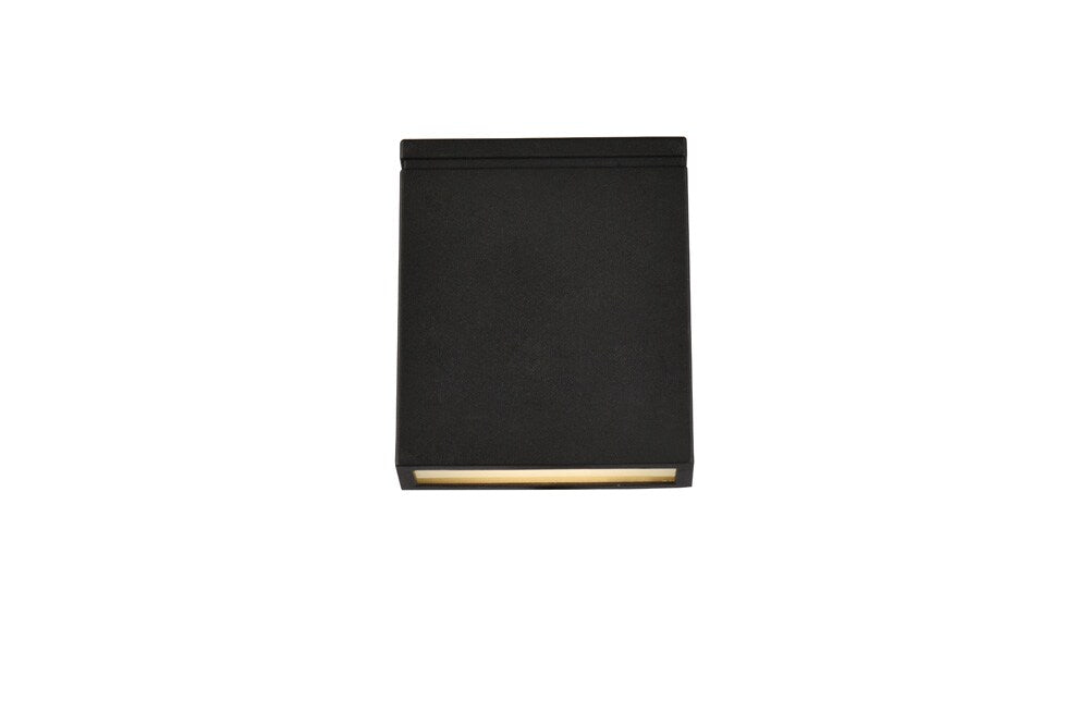 Elegant Furniture & Lighting - Raine Integrated LED wall sconce in black - LDOD4023BK veiw 1