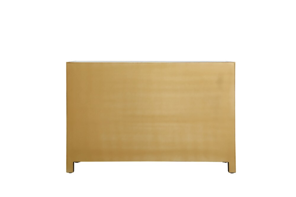 Elegant Furniture & Lighting - Reflexion Cabinet 6 drawers 48in. W x 18in. Din. x 32in. H in gold - MF72017G veiw 10