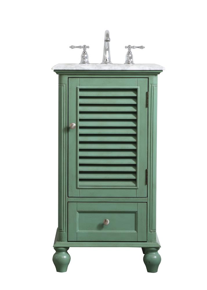 Elegant Furniture & Lighting - Rhodes 19 inch Single Bathroom Vanity in Vintage Mint - VF30519VM veiw 1