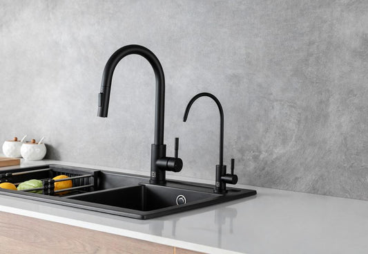 Elegant Furniture & Lighting - Rian Single Handle Cold Water Dispenser in Matte Black - FAK-303MBK veiw 2