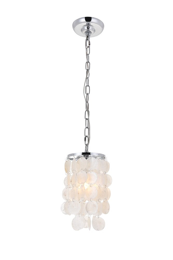 Elegant Furniture & Lighting - Selene 1 light Chrome Pendant - LD5050D6C veiw 1