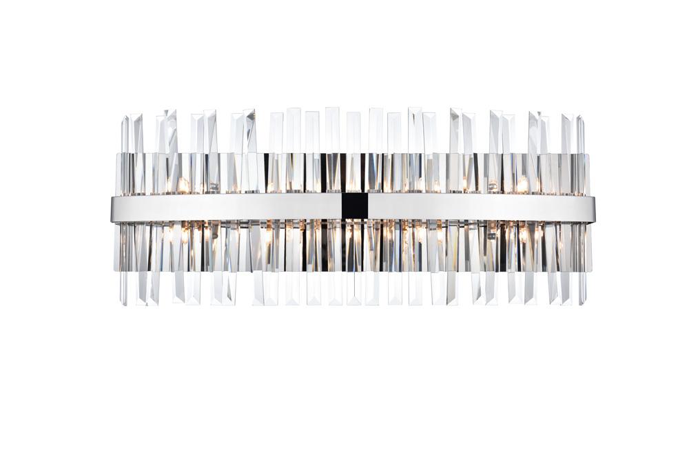 Elegant Furniture & Lighting - Serephina 30 inch crystal bath sconce in chrome - 6200W30C veiw 1