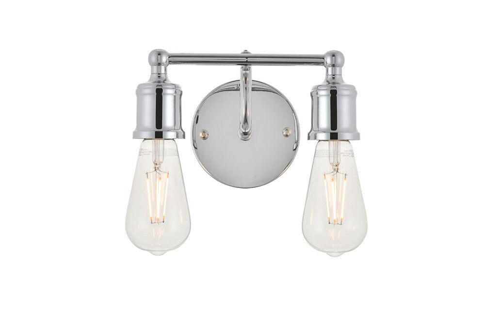 Elegant Furniture & Lighting - Serif 2 light chrome Wall Sconce - LD4028W9C veiw 1