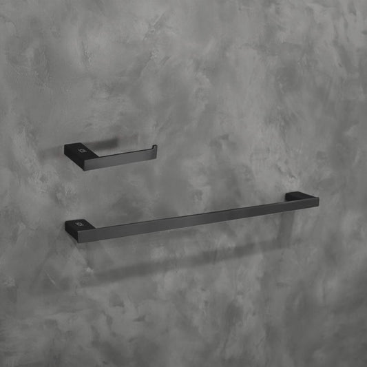 Elegant Furniture & Lighting - Sofia 2-Piece Bathroom Hardware Set in Matte Black - HWB-13S2MBK veiw 2
