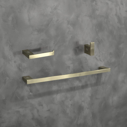 Elegant Furniture & Lighting - Sofia 3-Piece Bathroom Hardware Set in Brushed Gold - HWB-13S3HBGD veiw 2