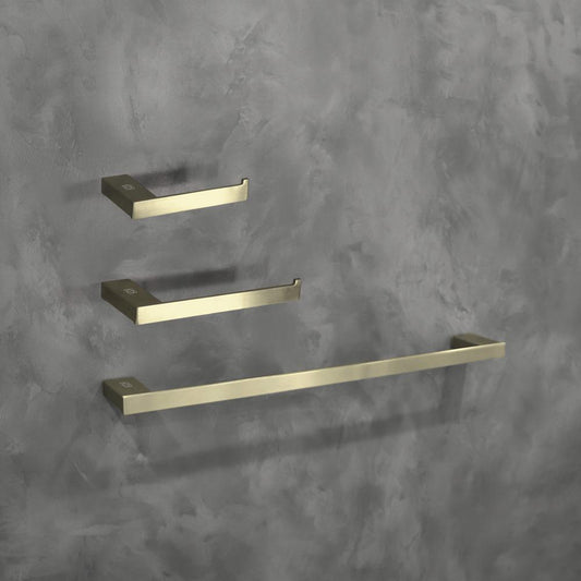 Elegant Furniture & Lighting - Sofia 3-Piece Bathroom Hardware Set in Brushed Gold - HWB-13S3RBGD veiw 2