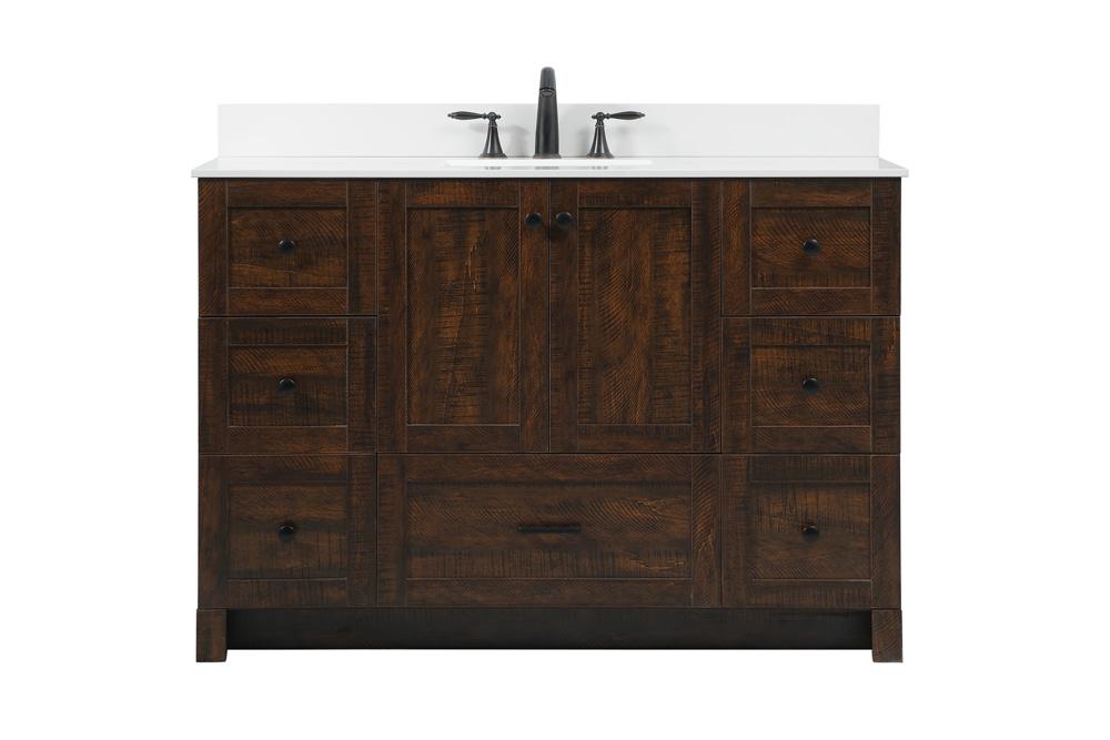 Elegant Furniture & Lighting - Soma 48 inch Single bathroom vanity in expresso with backsplash - VF2848EX-BS veiw 1