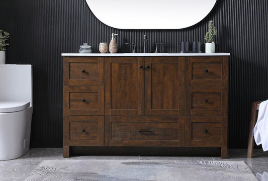 Elegant Furniture & Lighting - Soma 54 Inch SIngle Bathroom Vanity In Expresso - VF2854EX veiw 2