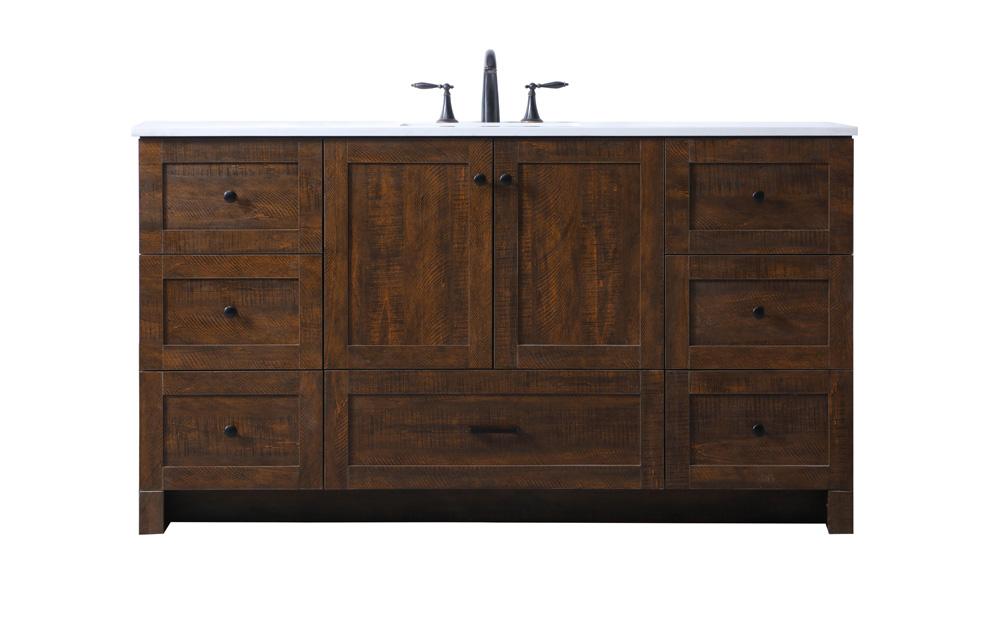 Elegant Furniture & Lighting - Soma 60 Inch SIngle Bathroom Vanity In Expresso - VF2860EX veiw 1