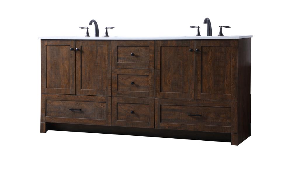 Elegant Furniture & Lighting - Soma 72 Inch Double Bathroom Vanity In Expresso - VF2872DEX veiw 8