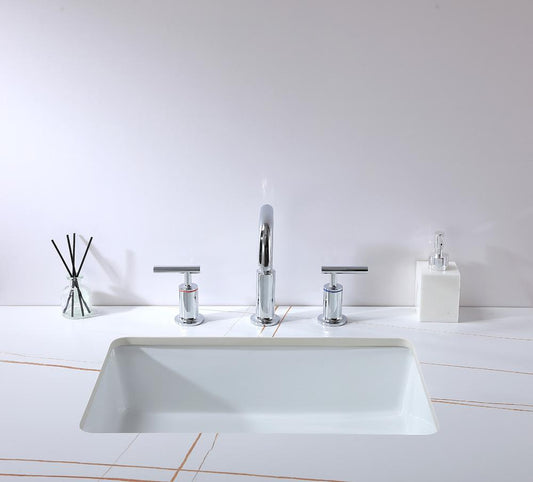 Elegant Furniture & Lighting - Tobias 8 inch Widespread Double Handle Bathroom Faucet in Chrome - FAV-1010PCH veiw 3