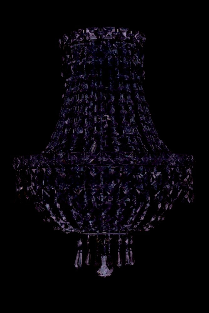 Elegant Furniture & Lighting - Tranquil 3 light Gold Wall Sconce Clear Royal Cut Crystal - V2528W12G/RC veiw 1