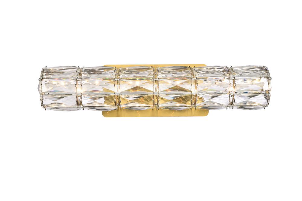 Elegant Furniture & Lighting - Valetta 18 inch LED linear wall sconce in gold - 3501W18G veiw 1