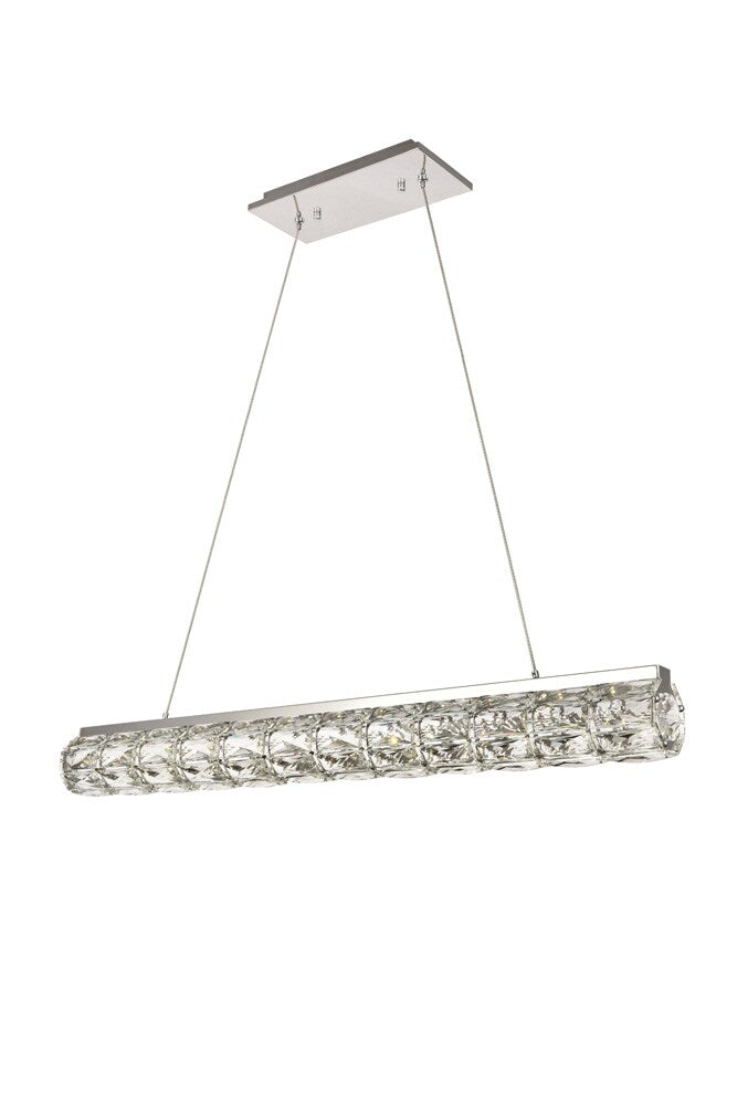 Elegant Furniture & Lighting - Valetta Integrated LED chip light Chrome Chandelier Clear Royal Cut Crystal - 3501D36C veiw 1