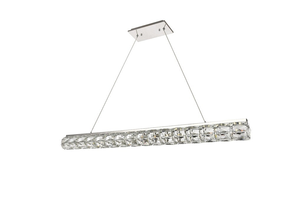 Elegant Furniture & Lighting - Valetta Integrated LED chip light Chrome Chandelier Clear Royal Cut Crystal - 3501D48C veiw 1