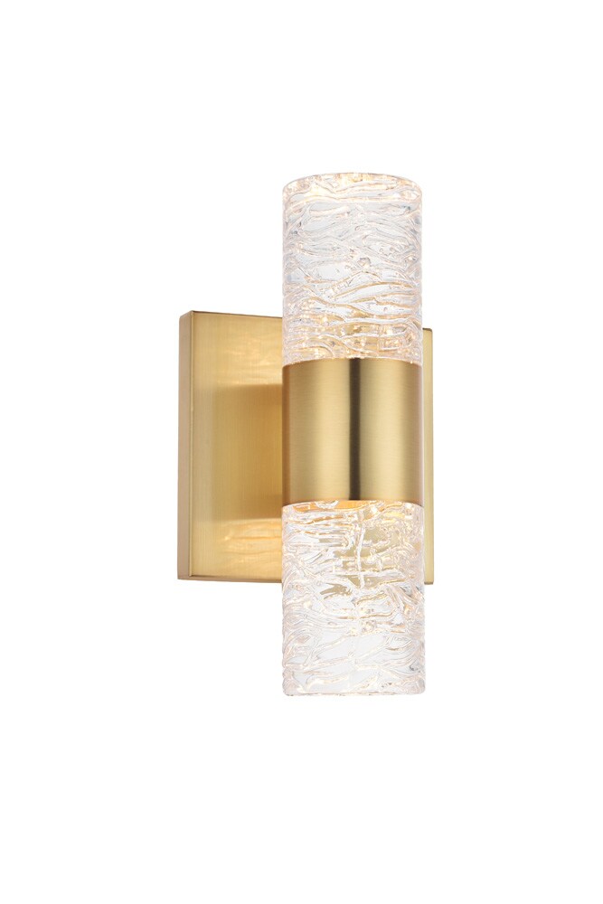 Elegant Furniture & Lighting - Vega 2 light Gold LED Wall Sconce - 5200W5G veiw 1