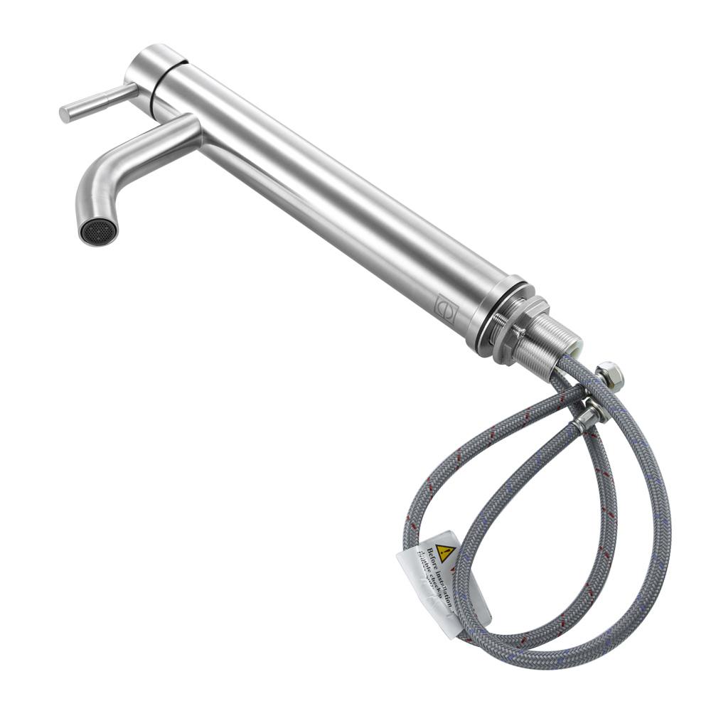Elegant Furniture & Lighting - Victor Single Hole Single Handle Bathroom Faucet in Brushed Nickel - FAV-1007BNK veiw 7