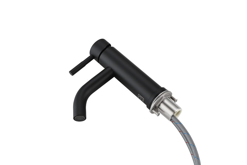 Elegant Furniture & Lighting - Victor Single Hole Single Handle Bathroom Faucet in Matte Black - FAV-1006MBK veiw 7