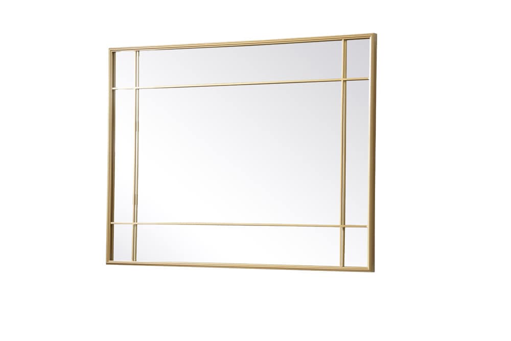 Elegant Furniture & Lighting - Viola French Panel Wall Mirror 30x40 Inch In Brass - MR3A3040BRA veiw 8