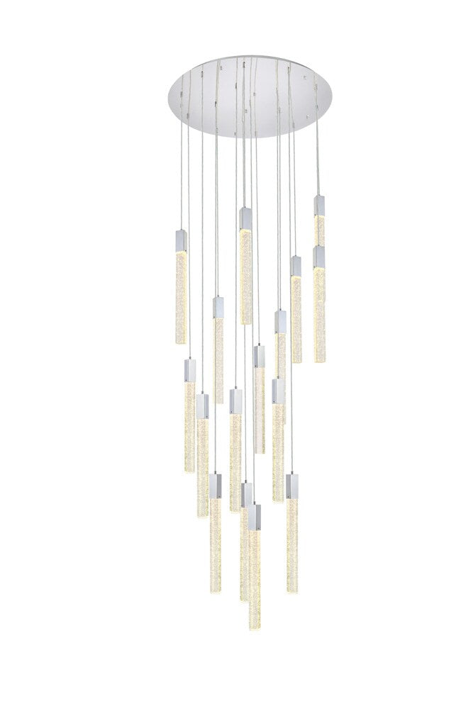 Elegant Furniture & Lighting - Weston 16 lights pendant in chrome - 2067G36C veiw 1