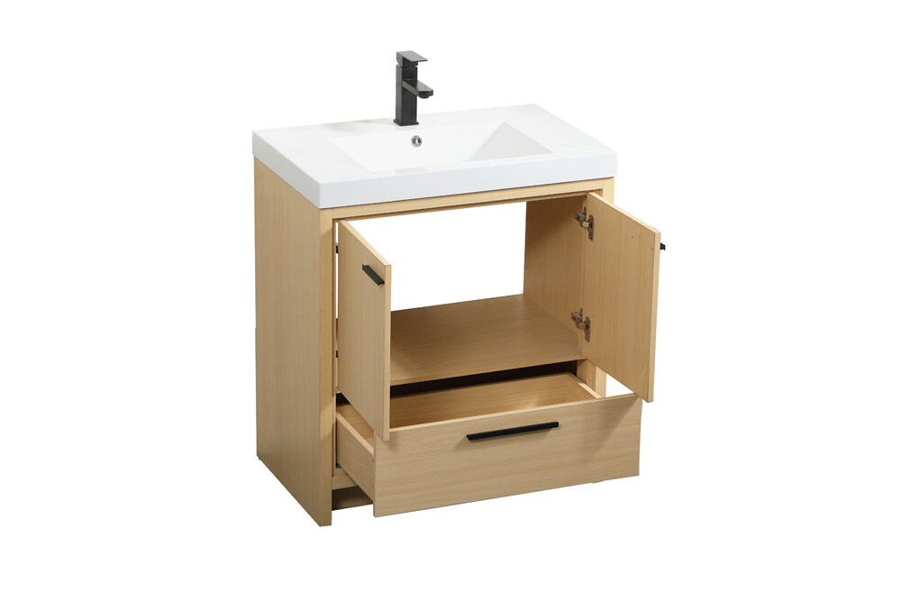 Elegant Furniture & Lighting - Wyatt 30 inch Single bathroom vanity in Maple - VF46030MMP veiw 16