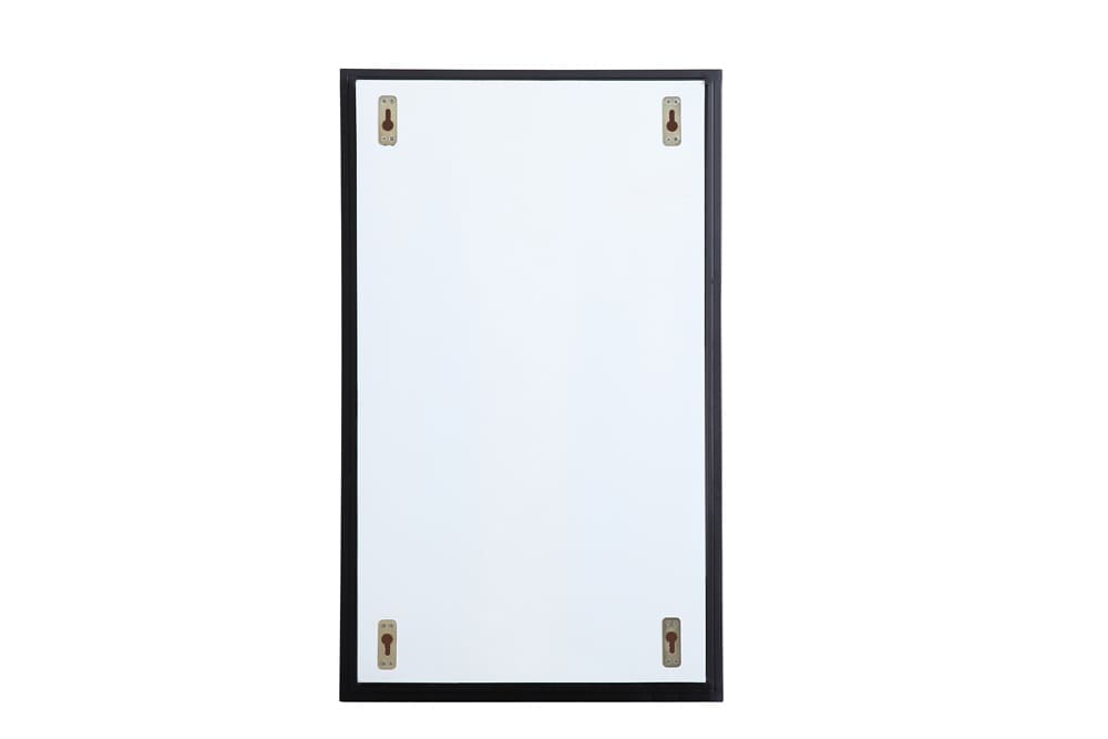 Elegant Furniture & Lighting - Wyn Metal mirror medicine cabinet 17 inch x 28 inch in Black - MR571728BLK veiw 8