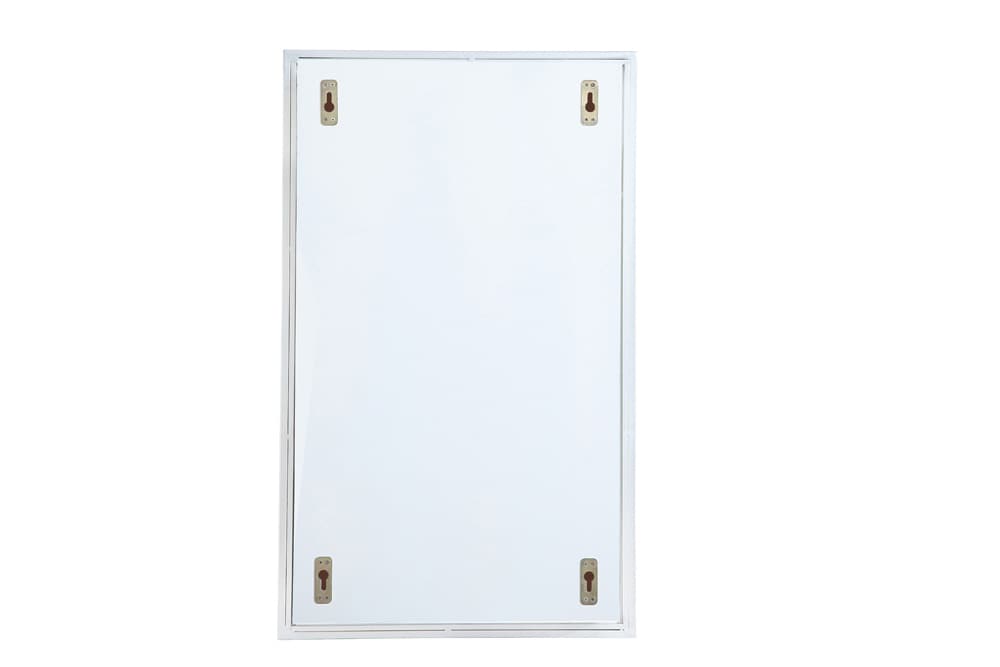 Elegant Furniture & Lighting - Wyn Metal mirror medicine cabinet 17 inch x 28 inch in silver - MR571728S veiw 8