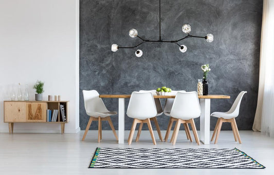 Elegant Furniture & Lighting - Zayne 6 Light Pendant in Black - 3508D50BK veiw 2