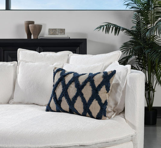 Villa by Classic Home - Evangeline 100% Linen 14inX 20in Throw Pillow In Blue - 20W - Blue - V240115 veiw 2