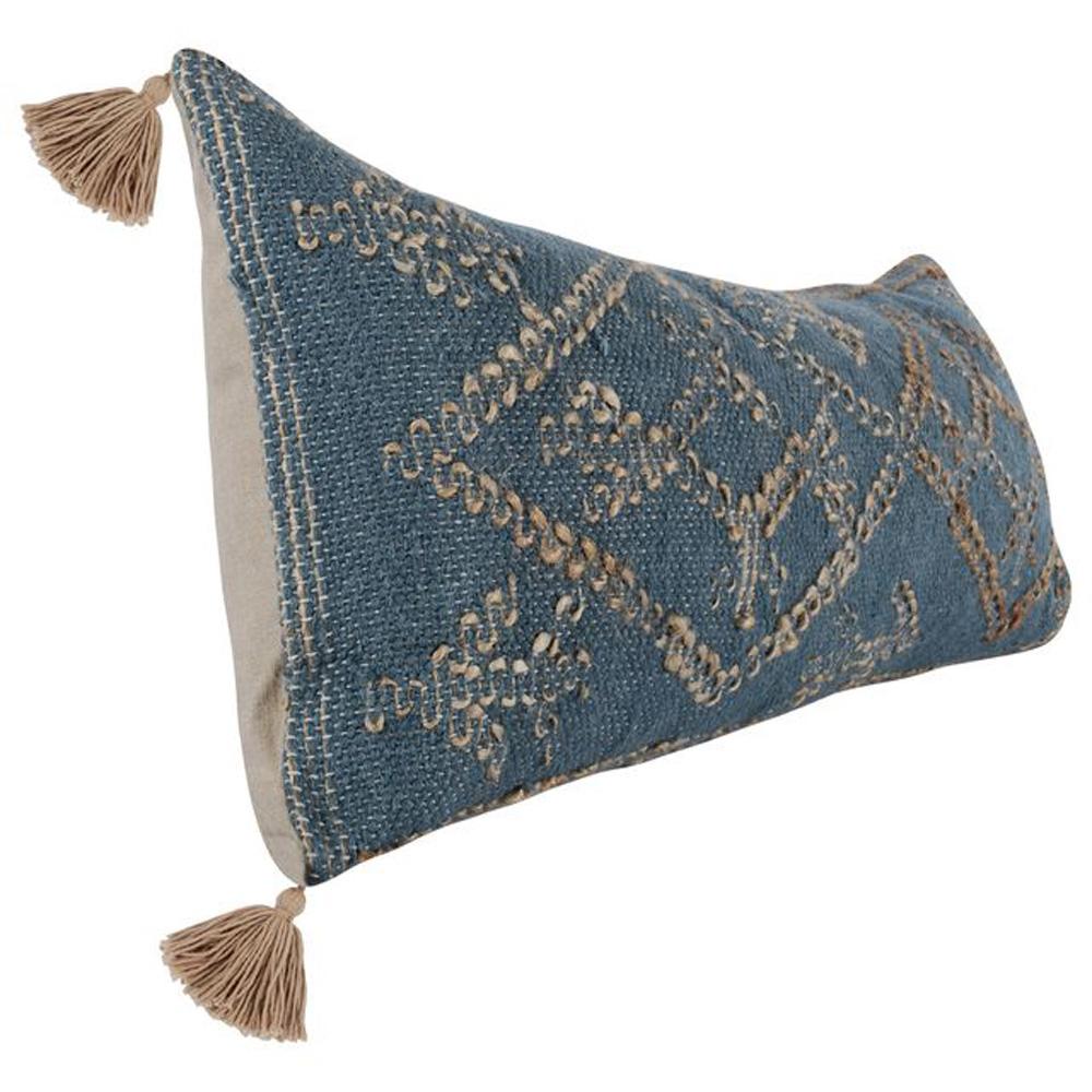 Villa by Classic Home - Ferri 16inX36in Throw Pillow In Blue Natural - 36W - Blue,Natural - V240026 veiw 5