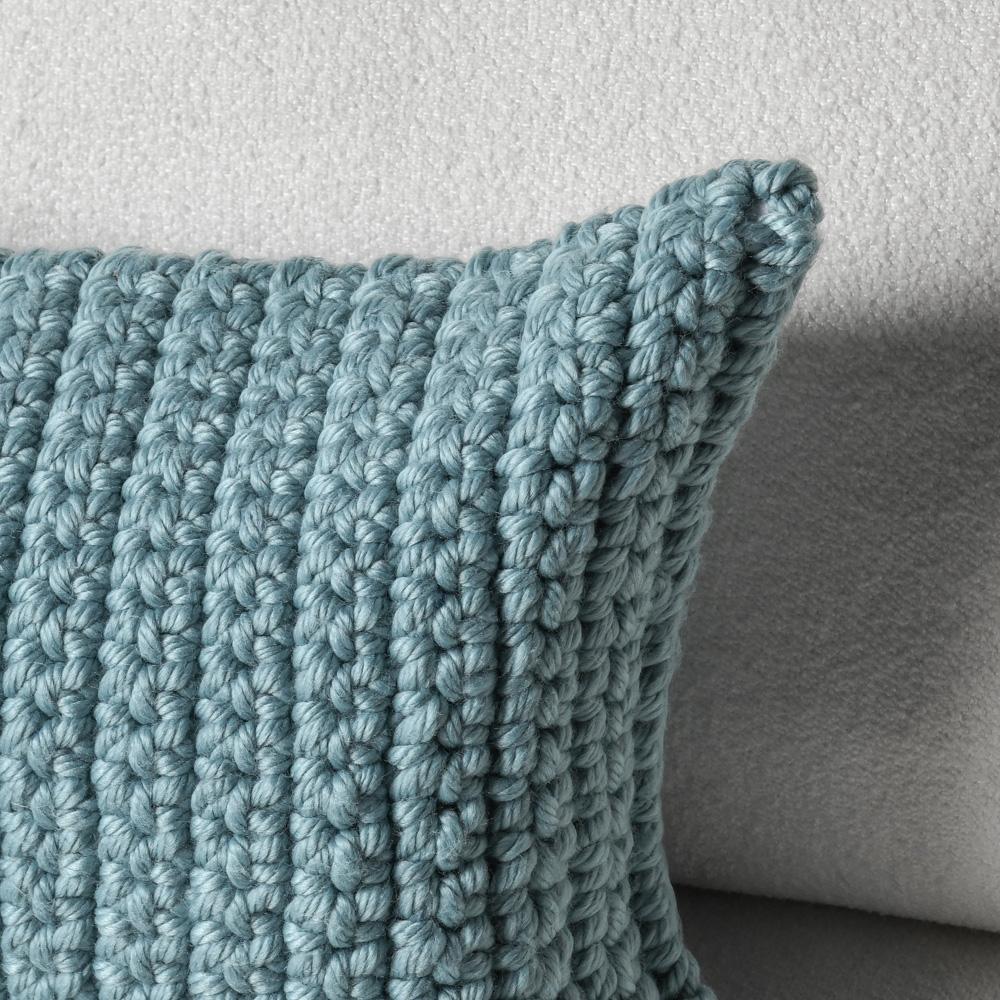 Villa by Classic Home - Prism 14inX26in Performance Outdoor Throw Pillow, Blue - 26W - Blue - VO60014 veiw 4