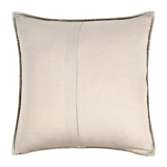Villa by Classic Home - Dimitry 100% Rayon Velvet Pebble Beige Euro Sham - 26W - Pebble Beige - V160022 veiw 2