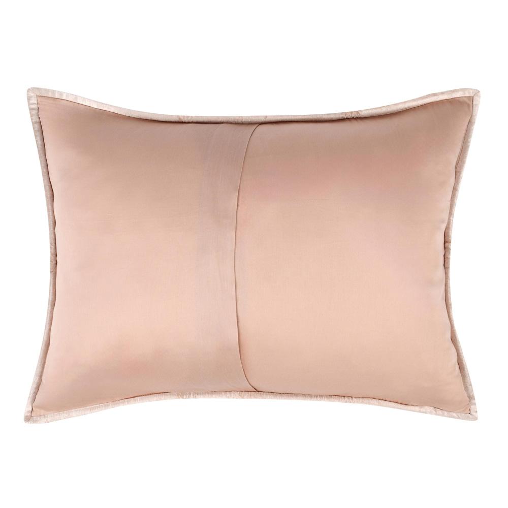 Villa by Classic Home - Dimitry 100% Rayon Velvet Bliss Pink Standard Sham - 26W - Bliss Pink - V240112 veiw 2